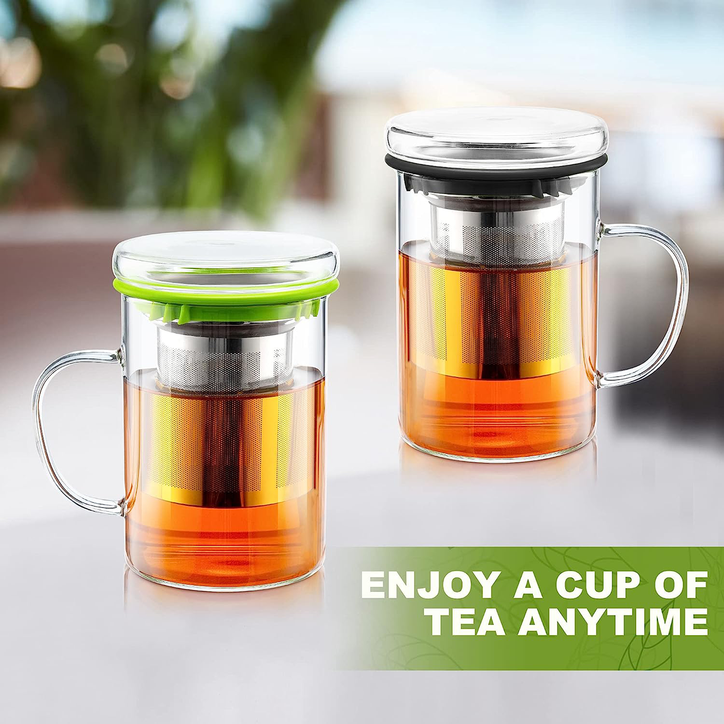 SUMETAS Fresh green tea cup, office and home must have