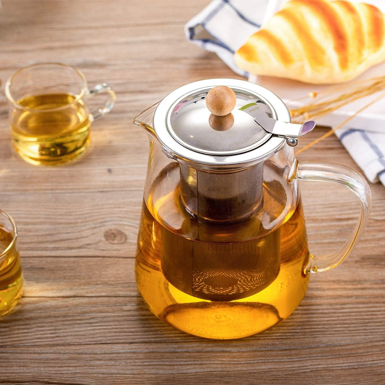 SUMETAS Glass Teapot: Brew Loose Leaf Tea Perfectly