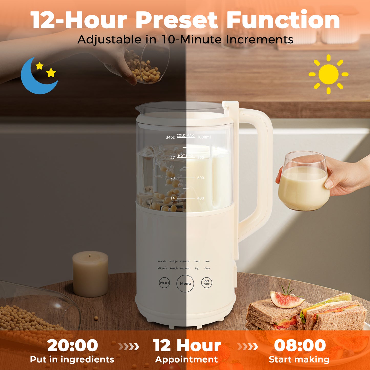 SD-06 soybean milk machine American milk white