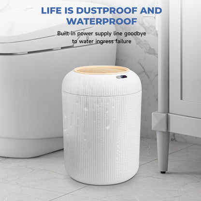 TG6212 Cylinder Intelligent Garbage Can Set (10L+12L) White