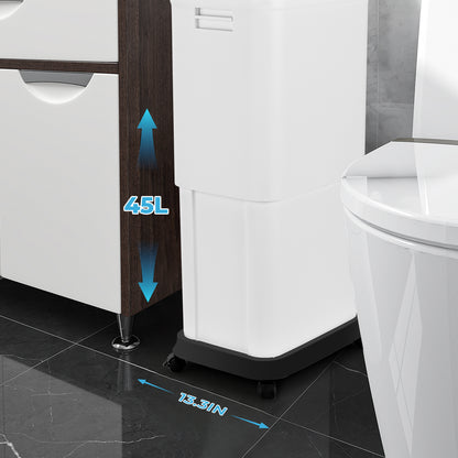 TG5190/TG5200/TG5210 Multi Capacity Lifting and Pressing Garbage Can Set 45L/8L/12L Grey White