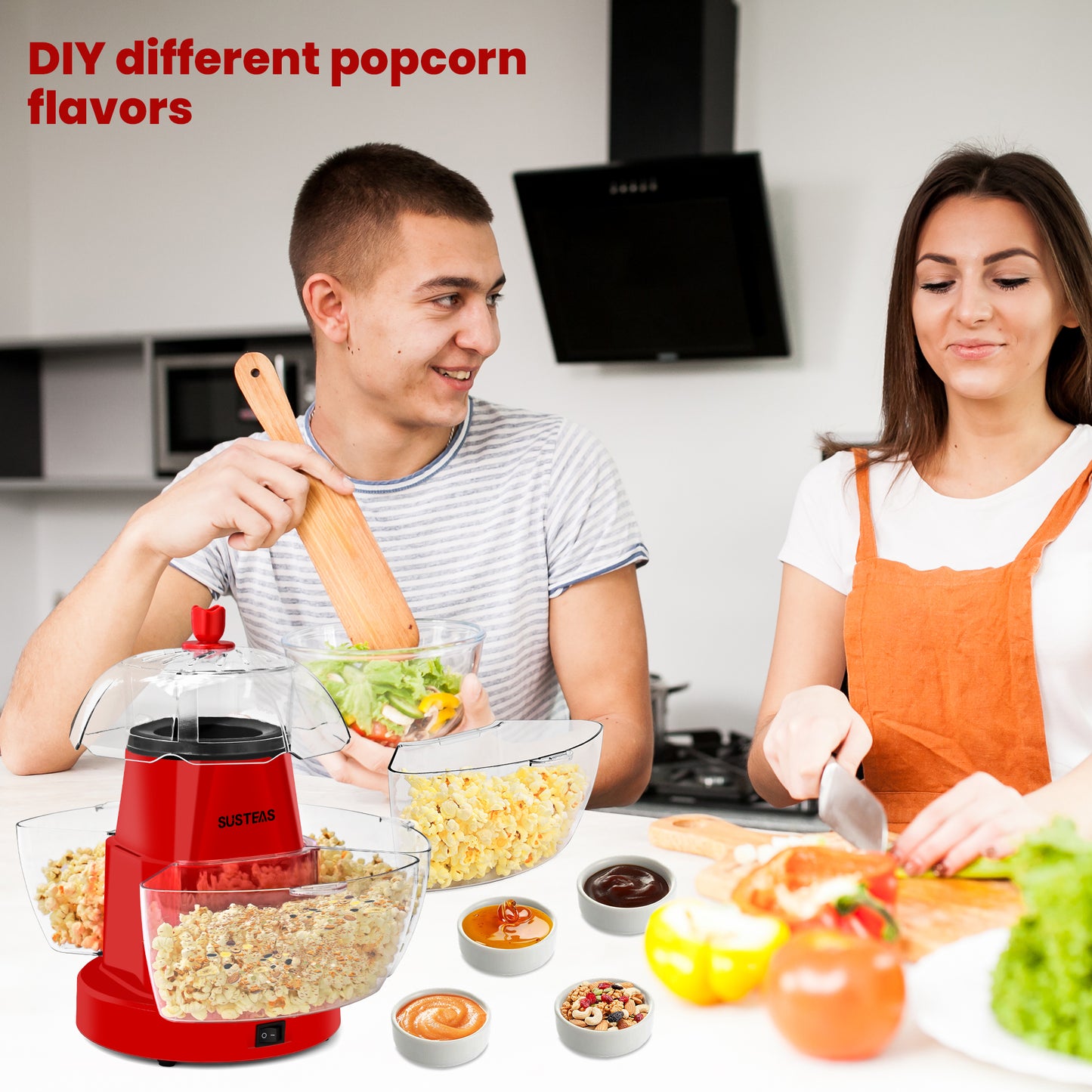 MY-B027 Popcorn Maker Red