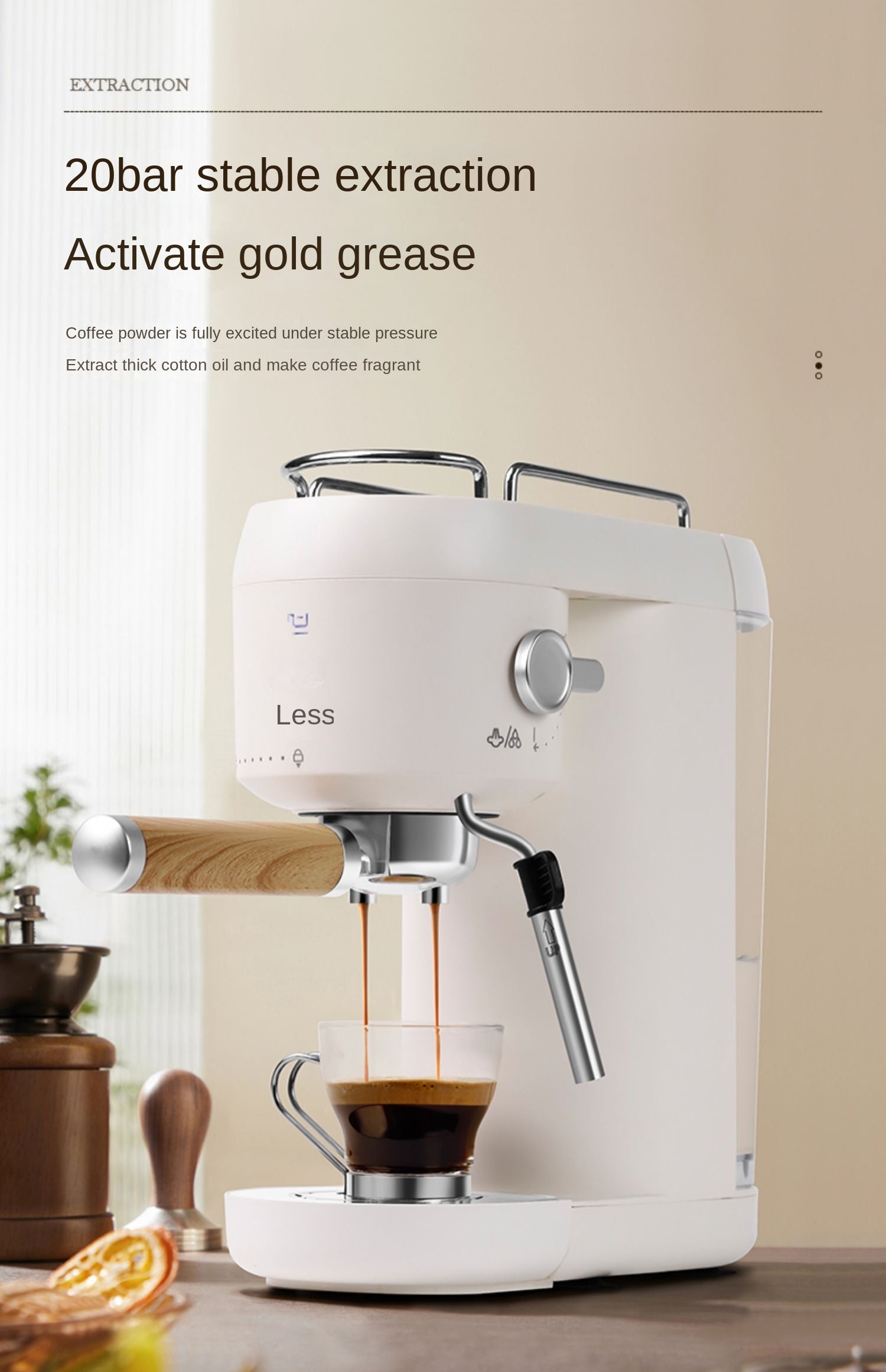 SUMETAS Home Espresso Machine: Small Italian Semi-Automatic with Milk Frothing