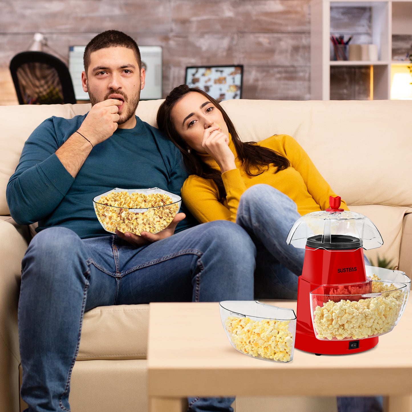 MY-B027 Popcorn Maker Red