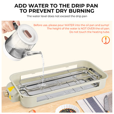 Smokeless Indoor Electric Grill with Removable Extra-Large Plate