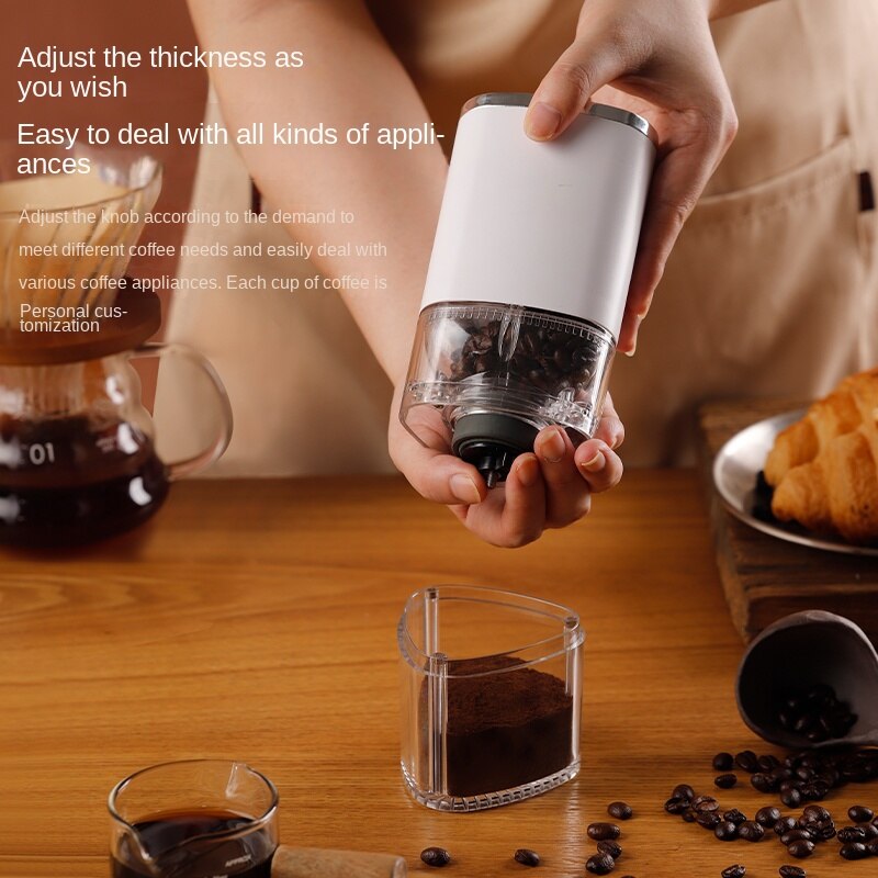 SUMETAS Coffee Grinder: Compact Electric Cone Cutter for Home Use