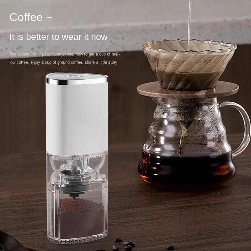 SUMETAS Coffee Grinder: Compact Electric Cone Cutter for Home Use