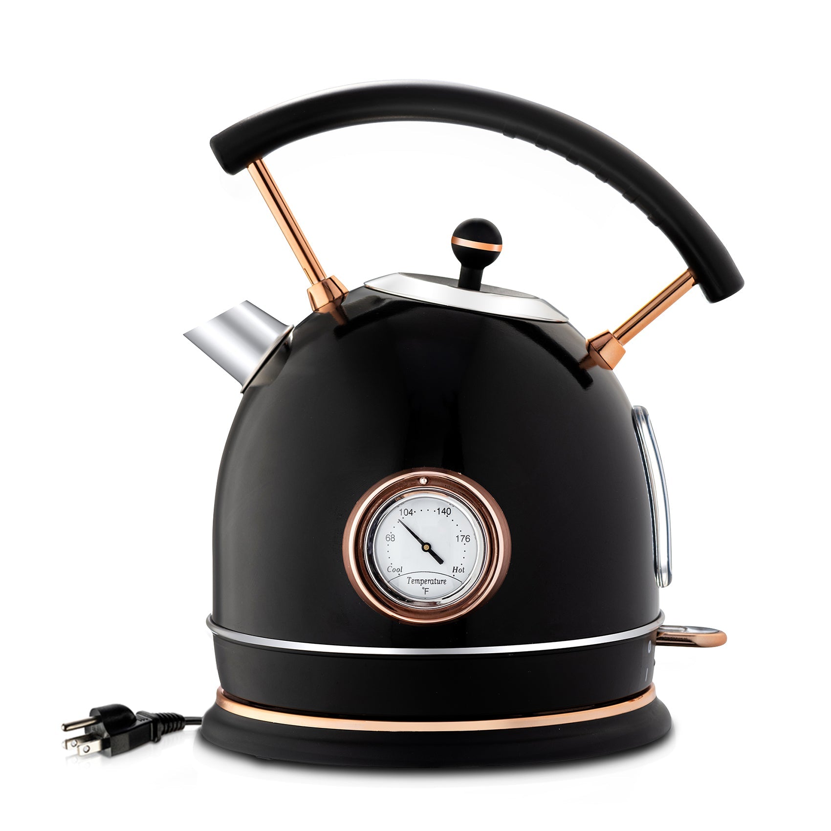 Retro Electric Kettle 1.8L (Black )