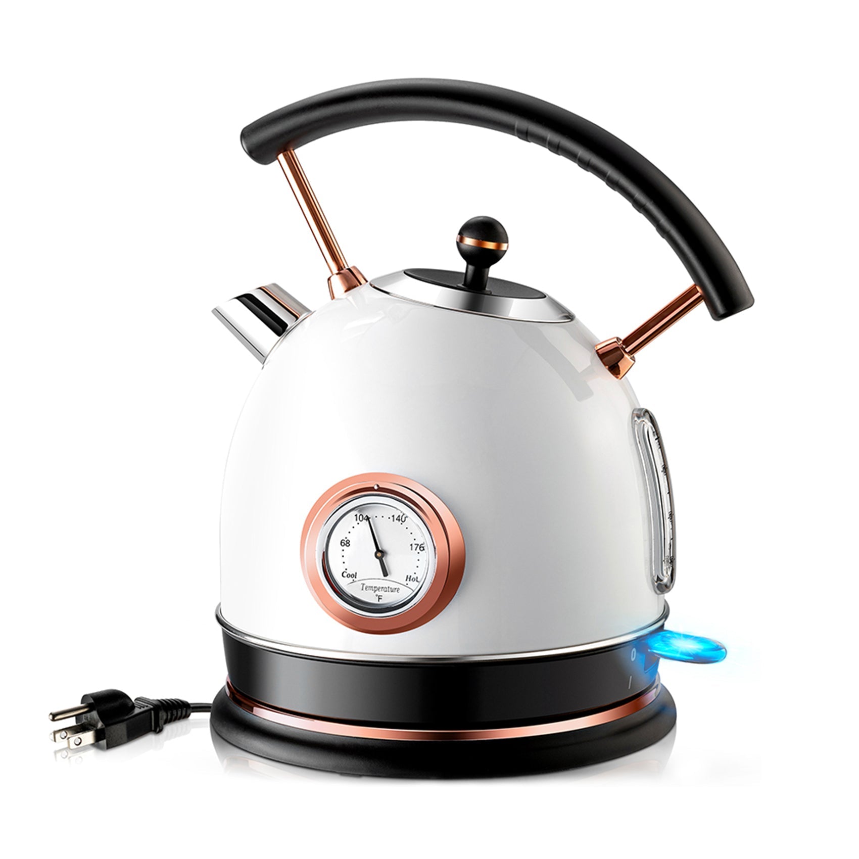 Retro Electric Kettle 1.8L -60oz(Black,Green ,White)