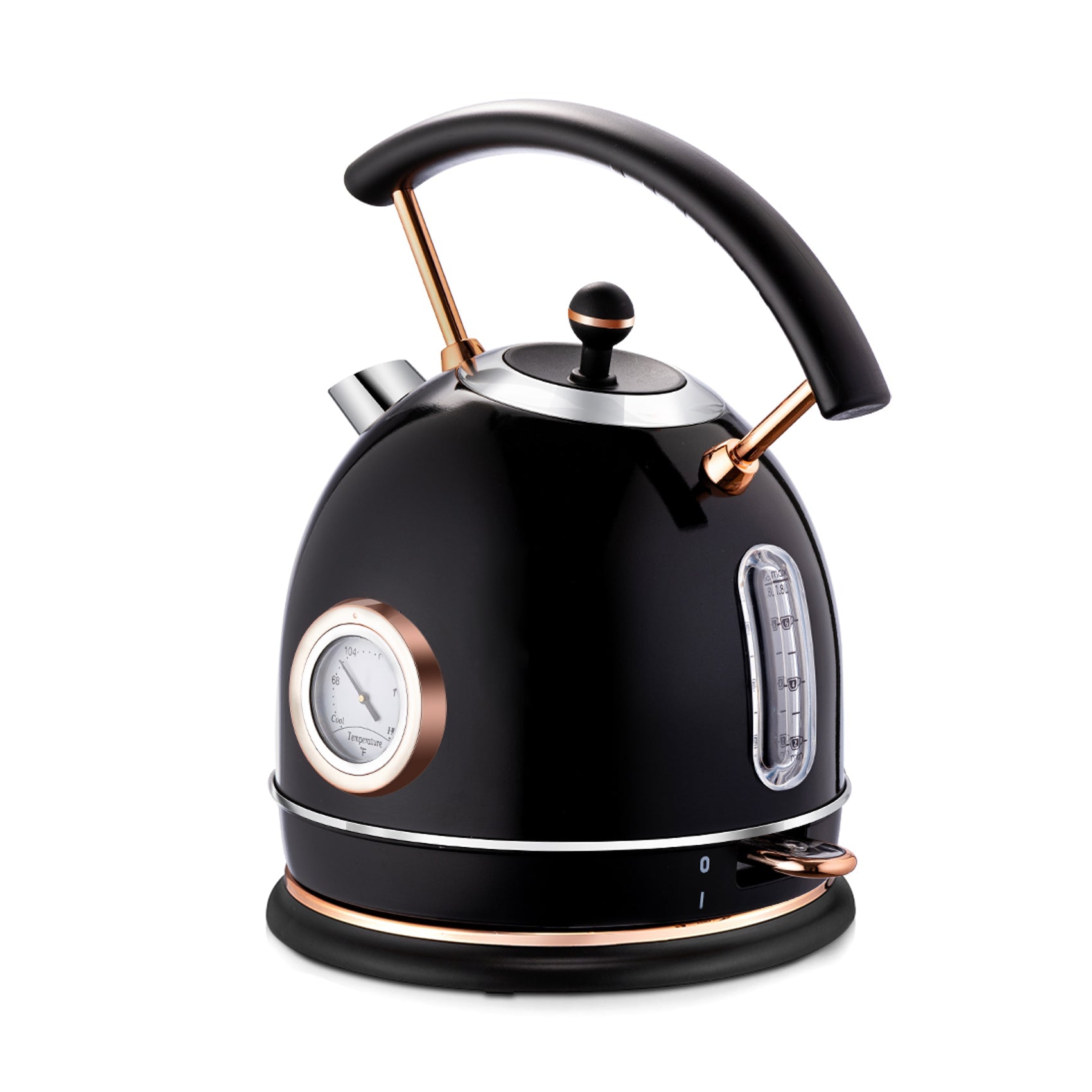 Retro Electric Kettle 1.8L (Black )