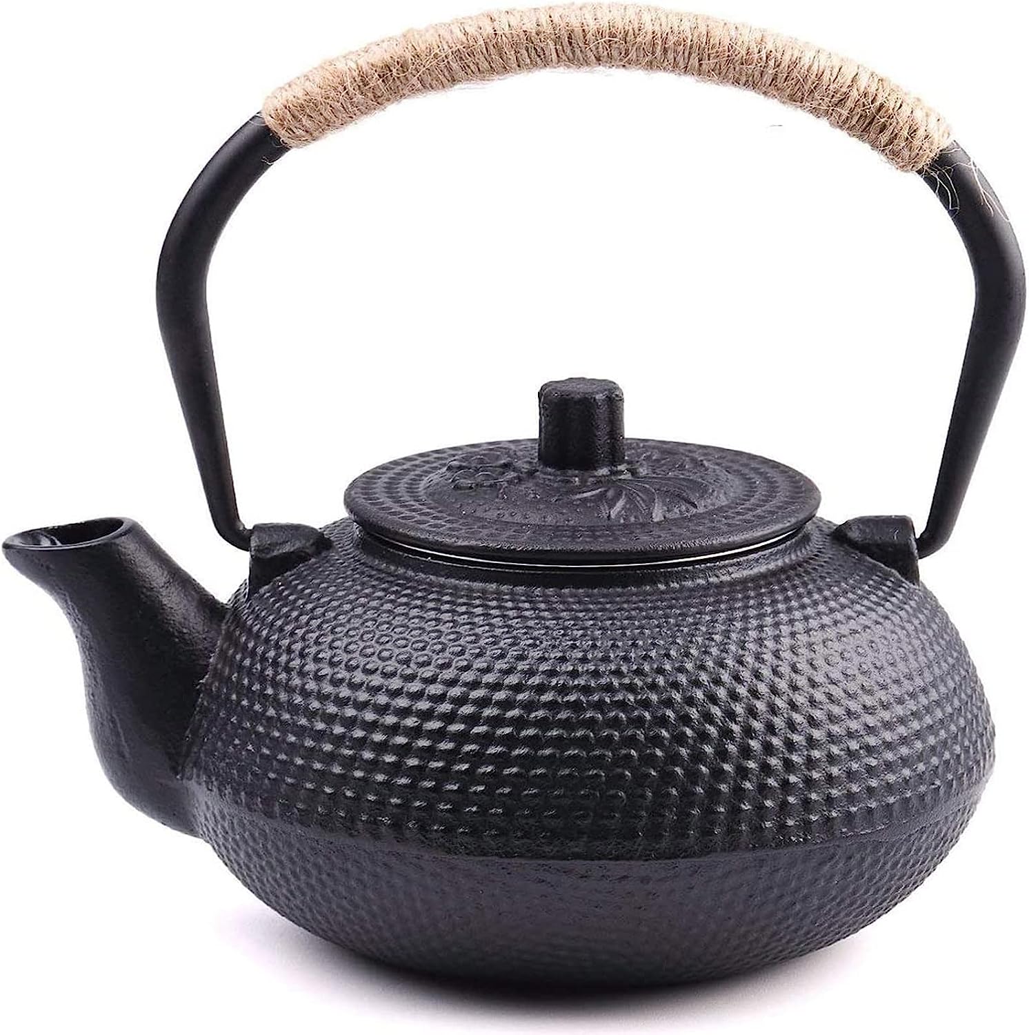 Japanese Cast Iron Teapot with Stainless Steel Infuser, Stovetop Safe - 22oz/650ml Capacity, Enameled Interior