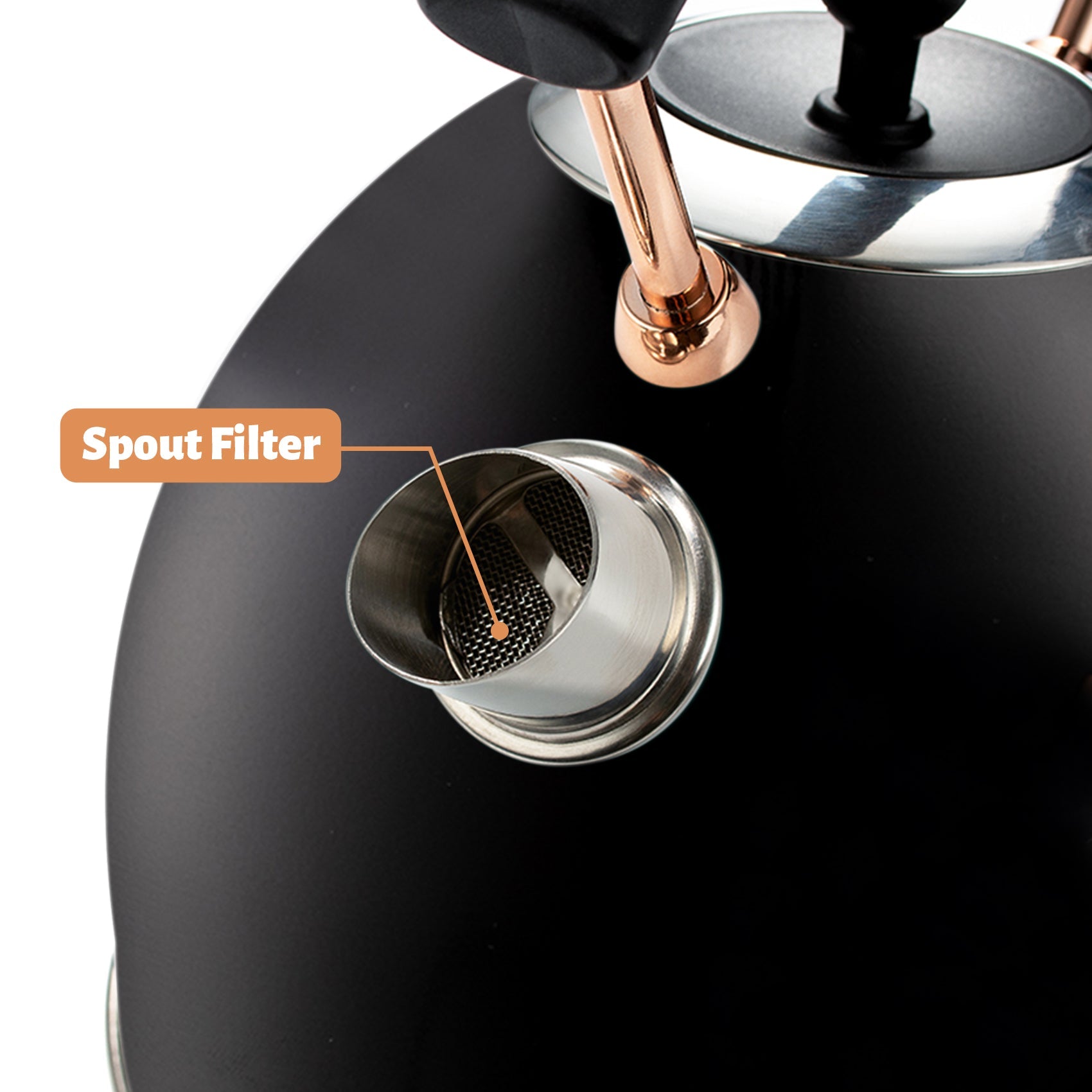 Retro Electric Kettle 1.8L (Black )