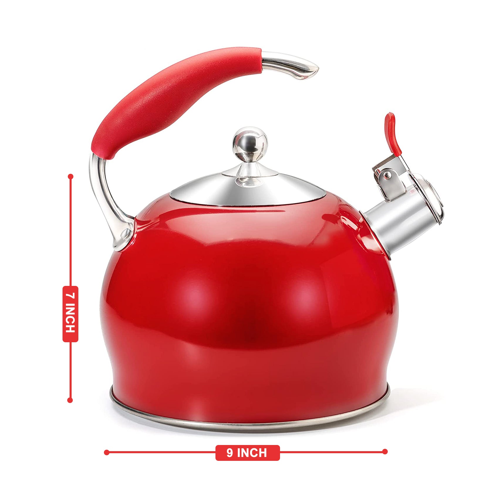 Modern Stainless Steel Whistling Teapot-Stove Top Teapot