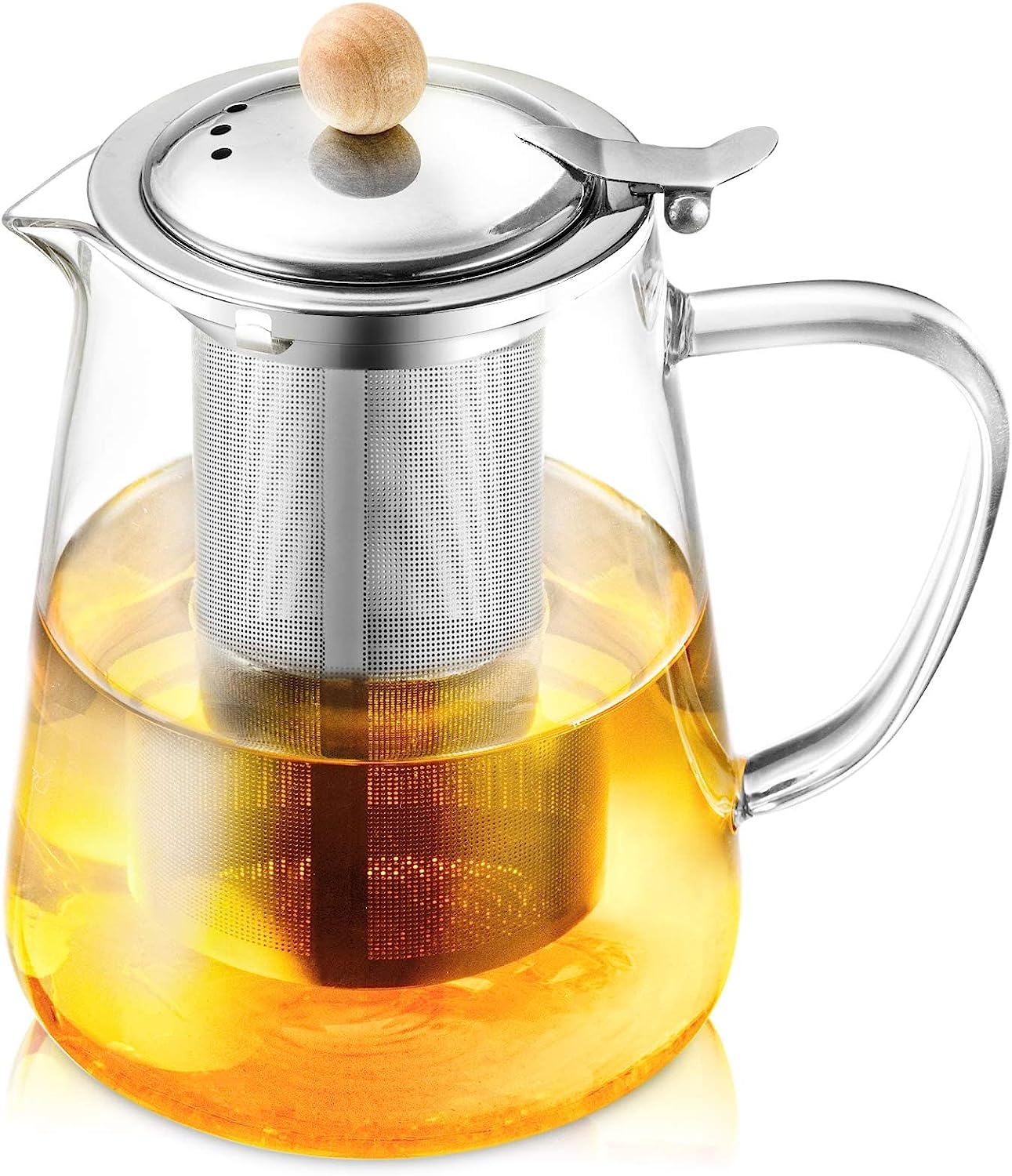 SUMETAS Glass Teapot: Brew Loose Leaf Tea Perfectly