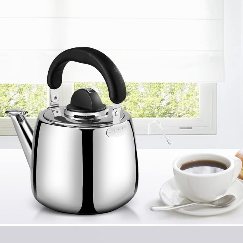 Tea Kettle - 2.5QT Whistling Tea Pots for Stove Top - Food Grade Stainless Steel Teapot -Cool Grip Bakelite Handle